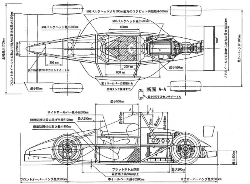 車両の詳細図